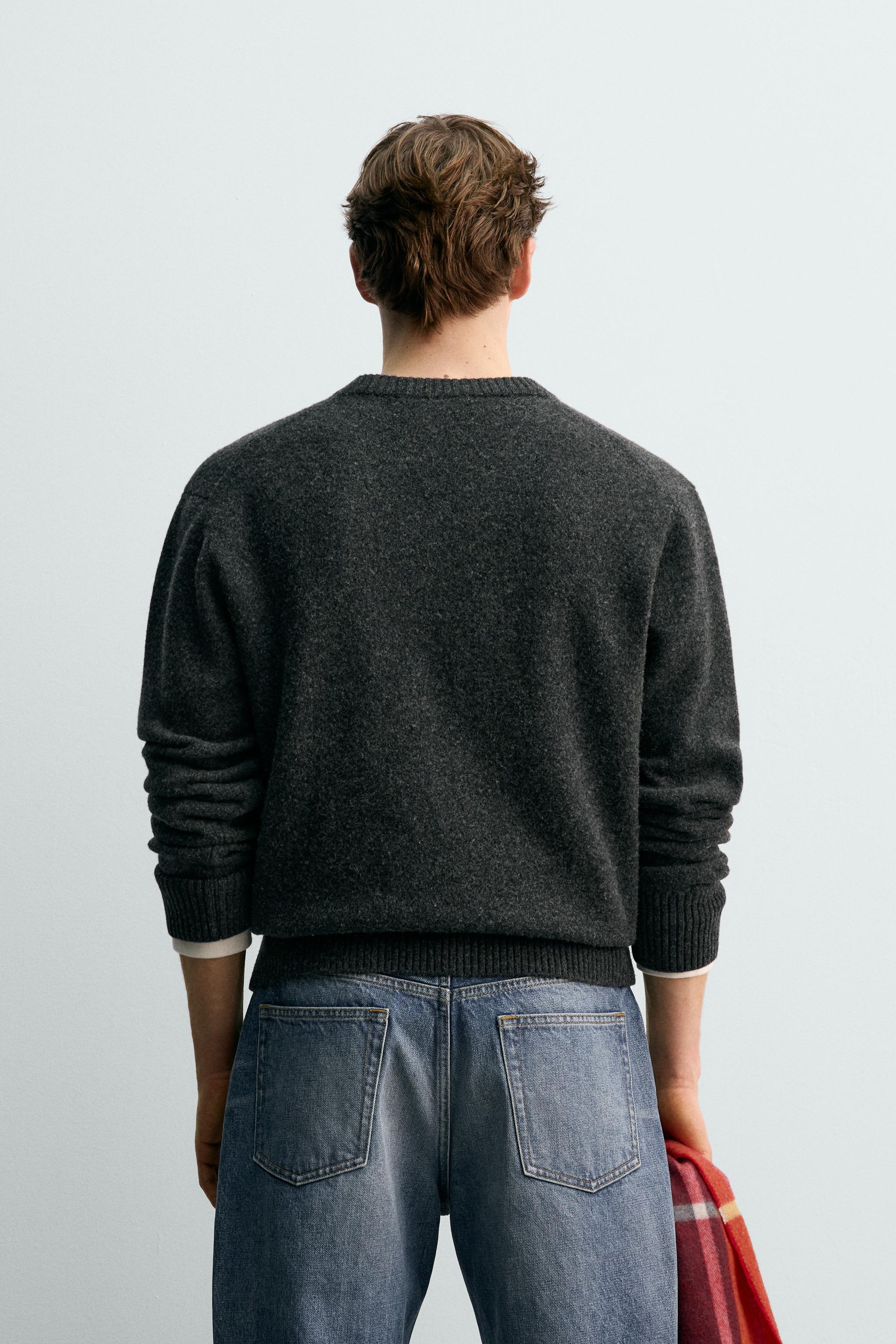 WOOL V-NECK JUMPER AARON LEVINE X ZARA